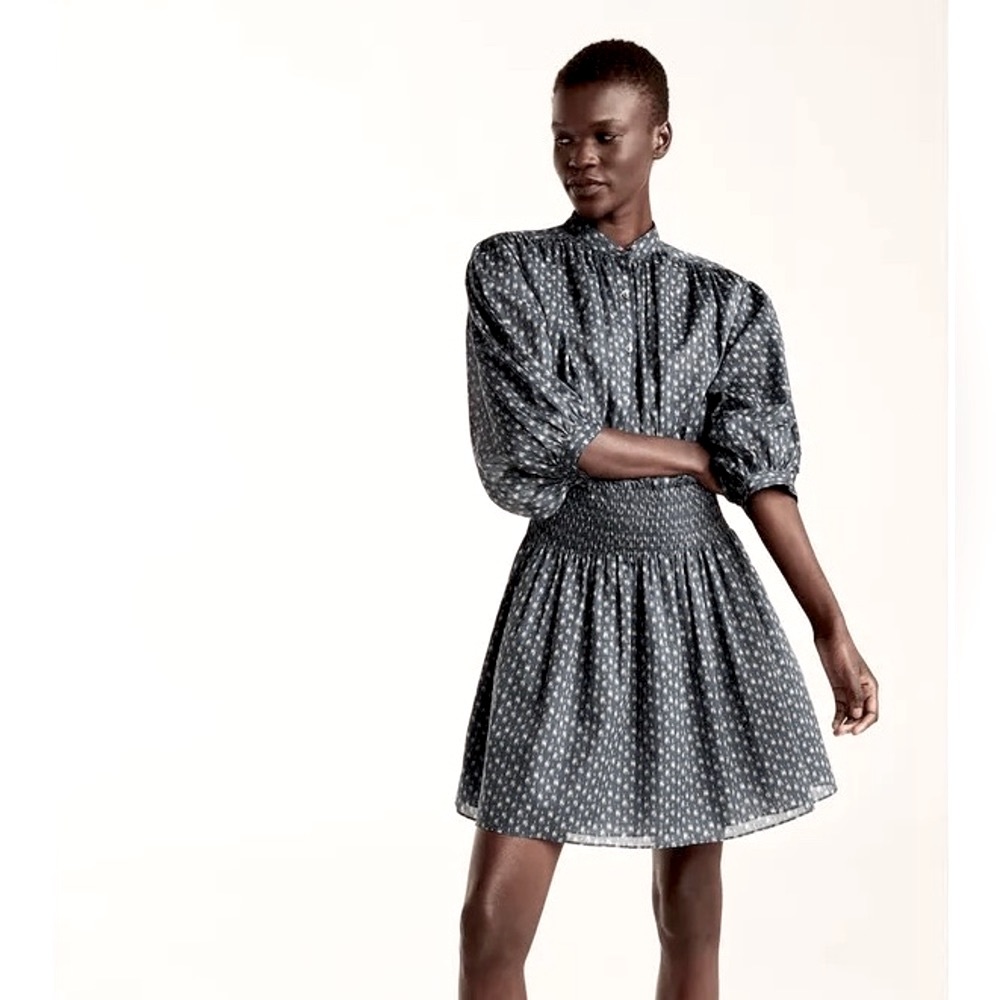 Rebecca Taylor
 print cotton shirt dress